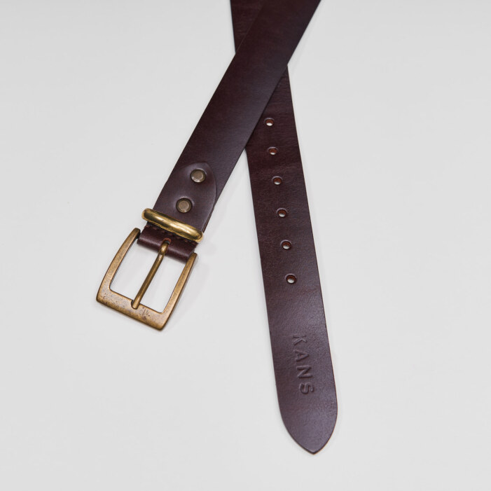 Ремень брючный Premium Dark Brown